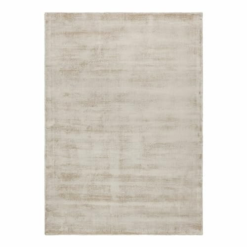 Loberon Teppich Mariselle, Handgewebt, Lebendige Textur, Weiche Haptik, Dezente Melange-Effekte, 170x240 cm, Wohntextilien, Wohn-Accessoire, Viskose, Baumwolle, braun