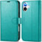 TUCCH Case for iPhone 16 Plus (6.7) 2024, Magnetic PU Leather Wallet Protective Folding Stand Cover with[RFID Blocking] Card Holders[Kickstand][Shockproof TPU] Compatible with iPhone16 Plus, Cyan