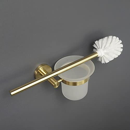 Ensemble porte-serviettes mural en acier inoxydable brossé avec porte-papier toilette, porte-savon, porte-peignoir, porte-brosse de toilette, accessoires de salle de bain