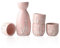 Liwein Sake Set,5-teilig Handbemalt Japanisch Kirschblüte Sake Becher Warm Wein Topf Traditionellektassen Weingläser Basteln Geschenk(Pink)