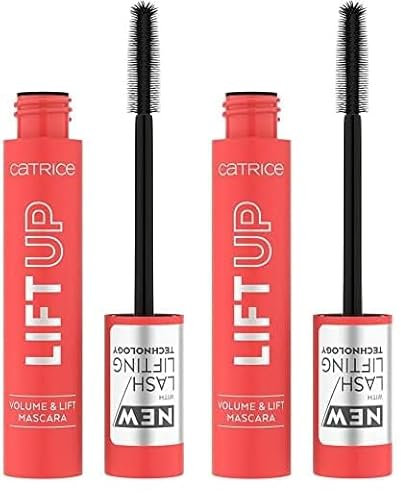 Catrice LIFT UP Volume & Lift Mascara, Nr. 010, Schwarz, volumengebend, schwunggebend, matt, vegan, ohne Mikroplastikpartikel, Nanopartikel frei, ohne Parfüm, 2er Pack (11ml)