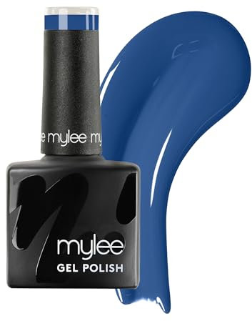 Mylee Gel Nail Polish 8ml [Monday Blue] - UV/LED Soak-Off Nail Art Manicure Pedicure for Professional, Salon & Home Use [Blue Range] - Long Lasting & Easy to Apply