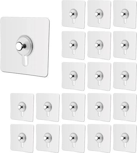 30 ganchos adhesivos sin taladro, colgador de cuadros sin clavos, colgador de pared sin clavos, ganchos de pared adhesivos para colgar para cocina, baño, hogar