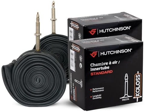 Hutchinson - 2 Stück Fahrradschlauch MTB 29x2.30/2.85 Presta Ventil schwarz