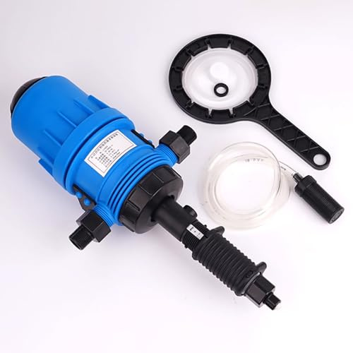 FEVKFTXF Agricultural park 0.4% -4% fertilizer injection distributor, automatic dilution ratio pump, adjustable fertilizer injector,Blue
