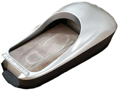 Macchina automatica per copriscarpe, distributore di pellicole in plastica per piedi, luoghi pubblici residenziali, medici, casa, negozio, ufficio, 60X28x18cm(Silver A)
