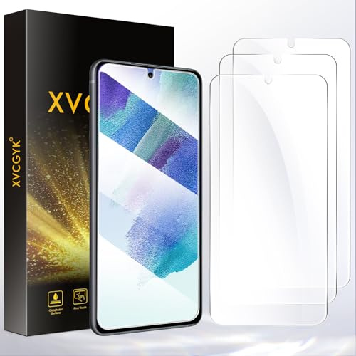 XVCGYK 3 Stück für Samsung Galaxy S21 FE 5G für Panzerglas Schutzfolie | Frei von Kratzern, 0.33mm Ultra-klar, S21 fe schutzfolie, 9H Härte, Ultrabeständig, HD Displayschutzfolie