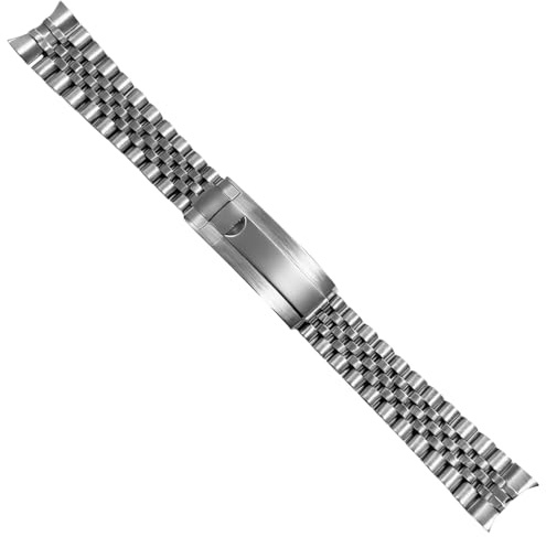 Jubilee Uhrenarmband Ersatz für Rolex Datejust Submariner mit Schnalle 20mm | Ersatz für Rolex Datejust 16013 16233 16234 Submariner Gmt mit Schnalle 20mm