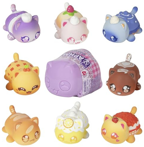 Aphmau MeeMeows Bakery Series Squishy Mystery Figur – Sammlerstück Katze Blind Box Spielzeug mit 8 Bäckereistilen zu Finden, Stile können variieren