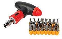 Silverline T-Handle Ratchet Screwdriver Set 22pce (380746)