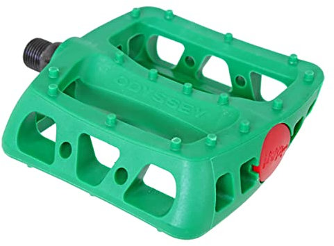 Odyssey BMX Twisted PC Pedale | grün | Kunststoff