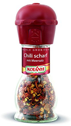 Kotanyi Gewürzmühle Chili scharf mit Meersalz 34g Glas
