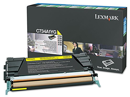 Lexmark LEXX748H1YG Toner Cartridge Yellow Laser, 10000 Page