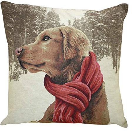 Mars & More gobelin Kissen schal Retriever 45x45cm 45x15x45cm