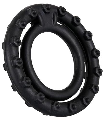 You2Toys Steely Cockring black - softer Penis- und Hodenring für Männer, Cockring für Blutstaueffekt, Hodenring mit Reiznoppen, Sextoy aus Silikon, schwarz