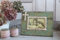windschief-living Landhaus Maison Bilderrahmen Holz Vintage Shabby French Riviera Perlen Kreuz