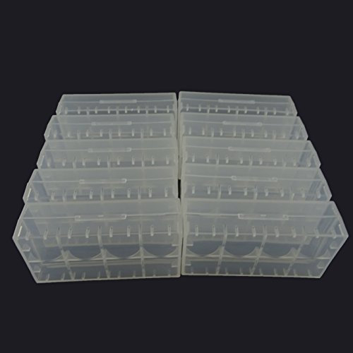 Gocomcom Honbay Pack of 10 Battery Storage Case/Box/Organizer/Holder for 18650 or CR123A Battery
