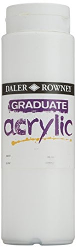 Daler-Rowney Acrylic - Pintura acrílica, color 011 Weiß 500 ml Flasche