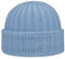 Stetson Surth Kaschmir Wintermütze - hochwertige Wollmütze Damen/Herren - Strickmütze aus 100% Kaschmirwolle - Einheitsgröße 55-60 cm - unifarbene Umschlagmütze Herbst/Winter hellblau One Size