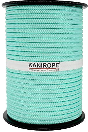 Kanirope® PP Seil Polypropylenseil MULTIBRAID 8mm 100m Farbe Mint (2832) 16x geflochten