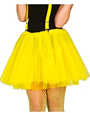 Guirca Fiestas GUI18487 - gelber kurzer Neon Tutu Frauen-Rock