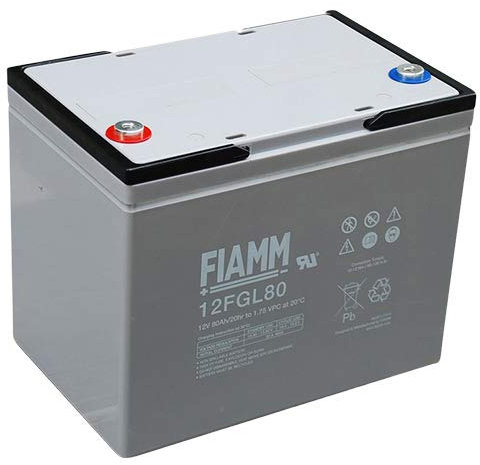 Fiamm 12FGL80 Accumulatore da 12 V, Nero