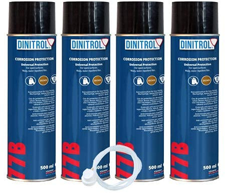 Dinitrol 77B Hohlraumwachs (Hellbraun), 500 ml x 4 + Ext