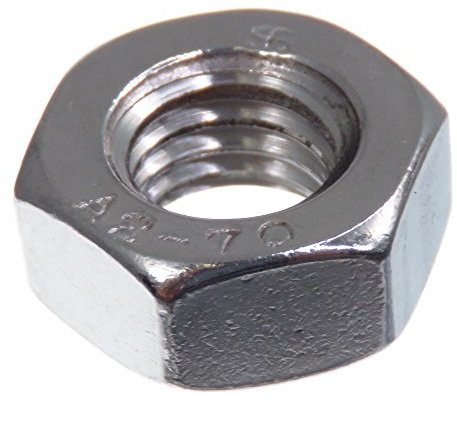 Tuerca SECCARO M10, acero inoxidable V2A VA A2, DIN 934 / ISO 4032, hexagonal, 20 piezas