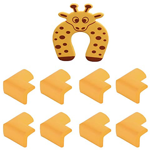 8 PACK weicher Baby-Proofing Eckenschutz, Geeignet für Tische, Möbel, scharfe Ecken, freie 1-Tür-Stopper