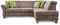 Cavadore Schlafsofa Ammerland mit Ottomane rechts / Federkern-Sofa im Landhausstil mit verstellbaren Kopfstützen, Bett und Bettkasten / 245 x 84 x 194 / Lederoptik hellbraun