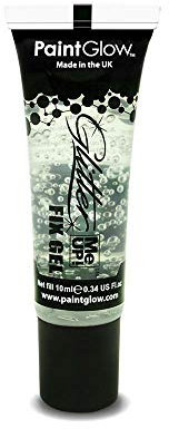 NEON UV GLITTER Shaker Eyeshadow Face Body Nail Fixing Gel Paint Glow (GLITTER FIX GEL)