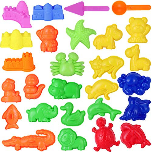 Sandspielzeug Kinder Strand Spielzeug Sand Förmchen Sand Spielset Meeres Tiere Mini Schlösser Werkzeuge Sommer Draussen Spaß für Sandkasten Strand Sommer Outdoor Spaß