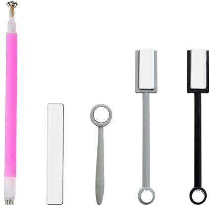 LAEMALLS 5 stk Magnet Stick Tool Für Cat Eye Gel Polish UV LED, Magie 3D DIY Strip Grid Nail Art Tools, Perfekten Katzenaugen Effekt, Geeignet für Profis und Anfänger#2