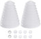 Electric Hammer Dust Cover 2 PCS Electric Hammer Drill Dust Collector Lengthened Flexible Impact Drill Dust Cover Dustproof Durable Simple Sealing Electric Tool Accessories, 8 Rubber Ring and 2 Aprons
