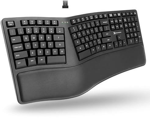 X9 Performance Wireless Ergonomic Keyboard | Split Keyboard with Wrist Rest (Type Naturally and Comfortably Longer) 110 Key Ergo Keyboard Wireless for Laptop, Desktop PC, Surface, Chromebook, Notebook