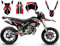RED Dekor Aufkleber kompatibel mit DERBI Senda DRD Extreme 50 2010