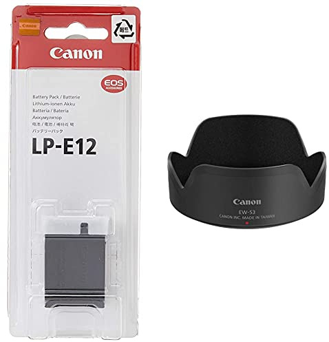 Canon Akku LP-E12 (875mAh) für EOS M & EW-53 Gegenlichtblende