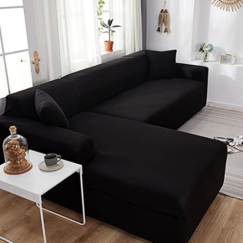 VEAI Sofabezug L Form Couchbezug Ecksofa Sofahusse Stretch Sofa überzug für 1/2/3/4 Sitzer(L-förmiges Ecksofa erfordert Zwei) (Color : C, Size : 2-Sitzer (145-185 cm))