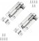 JelKen 2 Pack Door Lock Bolts 3(75mm), 304 Stainless Steel Door Latch Slide Bolts Lock with Screws for Bathroom Bedroom Shed Garden Toilet, 3 Inch