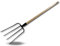 Fourche 4 dents fines | Manche 120 cm bois fabriqué en France | Tête acier forgé | Fumier foin paille végétaux | Nettoyer écuries étables | Jardinage épandage fanage | Kibros FCHFINM