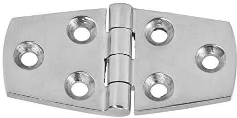 Charnières de porte à montage marin, 76x38mm Charnière de porte 6 trous en acier inoxydable 316 poli miroir Charnières marines pour bateau