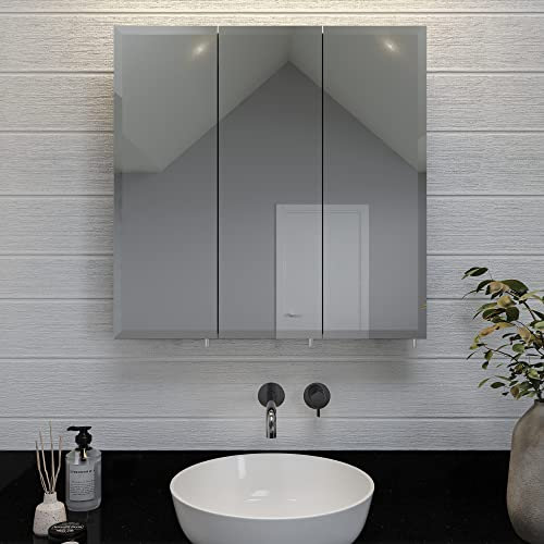 Croydex Acadia Medizinschrank, Legierter Stahl, weiß