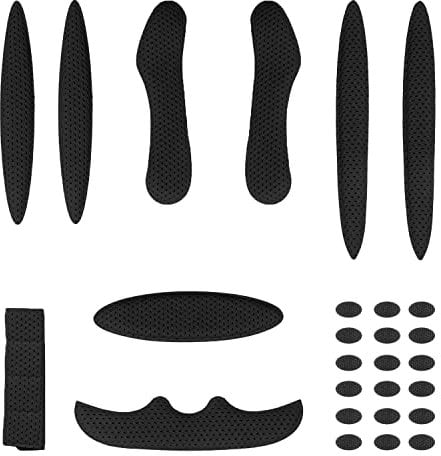 aghoer Helmpolster, Fahrradhelm Pads, Helm Innenpolster Zubehör, Motorrad Fahrradhelm - Schwarz für Erwachsene, Radfahrer