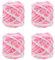 4er Pack 100g Strickwolle Wolle zum Häkeln Strickgarn Sockenwolle zum Stricken Bunte Acrylgarn Knäuel Häkelgarn Mehrfarbiger Set für Decken Pullover Schuhe Mützen Schals (Stil B)