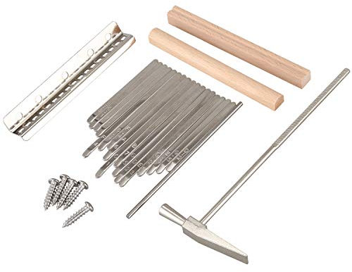 Wisyurt 17 Tasten Kalimba Daumen Finger Klavier DIY Tasten + BrüCke + Stimm Hammer Kit Musik Instrument Teil ZubehöR