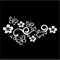 Blumenranke Autoaufkleber, Schmetterling und Blume Autoaufkleber Auto Tattoo, Kunststoff Autoaufkleber Schmetterling Selbstklebender Aufkleber Auto Emblem Auto Aufkleber Aufkleber 46 * 27cm