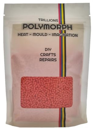 Handformbarer roter Thermoplast, 50 g, Polymorph, unbegrenzte Verwendungsmöglichkeiten – Handwerk, DIY-Reparaturen, Cosplay, Modellbau, Prototypen