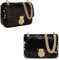 GLITZALL Umhängetasche für Damen, modisch, Abendparty, glänzende Pailletten, Schultertasche, Clutch, Kettenriemen, Glitzer-Handtasche, Schwarz