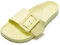 JOMIX Chanclas con Hebilla para Mujer - Playa, Piscina, Mar, Ducha, Baño - Anatómicas de Verano - Amarillo, 36 EU