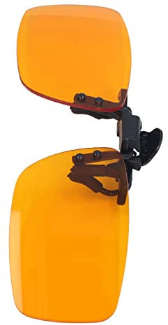 Blaulicht-Aufsteckbrille, 400–500 Nm Augenschutz, Effektiver PC-UV-Computerbrille, Clip-Linse, Bequemes Tragen bei der Arbeit (Quadrat)